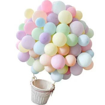 100vnt 10inch Macaron Saldainiai Pastelinių Saldainiai Lateksiniai Balionai Vaikams Gimtadienio Helio Baloons Baby Shower Vestuves Apdaila