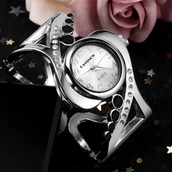 Moterų Bangle Laikrodis Kristalų Prabangos Ponios, Kvarciniai Laikrodžiai Moteris kalnų krištolas Mados Moterų Laikrodis Eleagnt Moterų Žiūrėti reloj