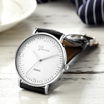 Ženevos Prabangos Prekės ženklo Vyrai Laikrodžiai, Nerūdijančio Plieno, Kvarcinis Analoginis Ponios Suknelė Laikrodžiai Laikrodis Moterų Žiūrėti montre homme
