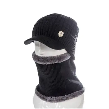 Aukštos Kokybės Medvilnės 1998 Pridėti Kailio Kraštų Žiemos Skrybėlės Skullies Beanies Vyrų, Moterų Vilnos Šalikas Kepurės Gorras Variklio Dangčio Megzta Kepurė