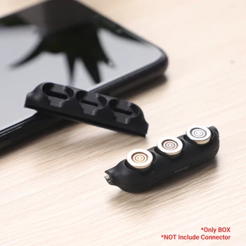 TOPK Micro USB C Tipo Magnetinių Kabelio Kištukai Atveju, USB, C Nešiojamų Saugojimo Dėžutė Adapteris Magnetas Jungtis Galvos Priedai