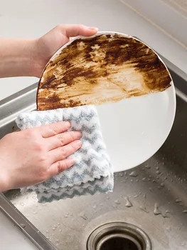 Namo indų plovimo skudurėliu ne tepaluotas skuduras virtuvės buitinių vandens sugeria ne korp namų valymo aliejus-pašalinti indų plovimo rankšluostį