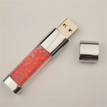 Mados Kristalų USB 2.0 Flash Pen Ratai Atminties Dovana USB Flash Drive, Diamond USB Raktas Flash Memory Stick 32GB 64GB 16GB 8GB 4GB