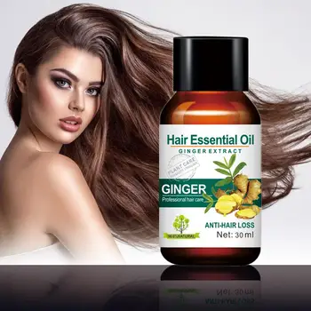 Mokeru 1pc 30ml Imbieras Ekologiškų Vaistažolių Plaukų eterinis Aliejus, Plaukų Slinkimas Gydymo Sparčiai augti Naftos Moterų, Vyrų Plaukų Slinkimas Produktų
