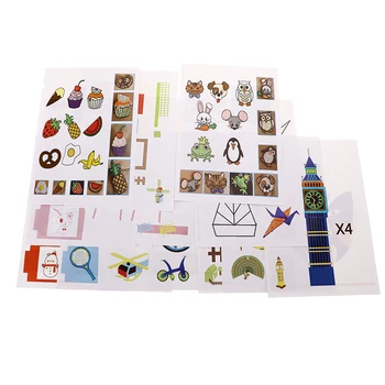 20 Vnt A4 formato Vaikų piešinių 3D Kopija Plokštė Atsitiktinės Knygos Pelėsių Vaikams, 3D Spausdinimas Pen Piešimo Trafaretai & Doodle XP