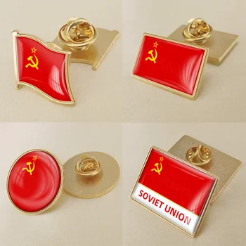 CCCP/TSRS/Sovietų Sąjungos/Sovietų Vėliava Sagė Emblemos Atvartas Smeigtukai