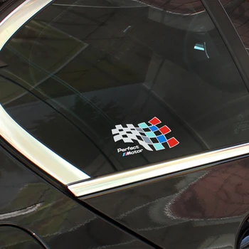 2VNT Automobilių stilius Puikus Motorinių Lenktynių šviesą Atspindintys Lipdukai Kūno Lango Lipdukas BMW 1 3 5 Serija E39 E46 E90 E30 E36 F30 F10 X5