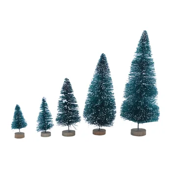 Mini Eglutę Amatų Miniatiūriniai Sizalio Medžių Butelis Teptuku Medžių Dirbtinės Kalėdų Eglutės Navidad Kalėdinė Dekoracija
