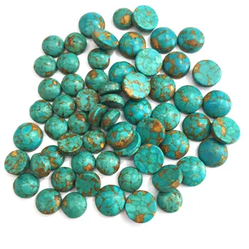 20PCS Natūralių Akmenų Mėlynas turkis Jade Stone Cabochon Ne Skylė Granules Priėmimo Papuošalai 