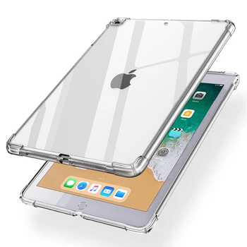 Atsparus smūgiams Silicon Case For iPad 2 Oro Oro 1 9.7 2017 2018 Pro 10.5 9.7 10.2 11 Atveju, Minkštas Viršelis iPad Mini 2 3 4 5 ipad3 Air2