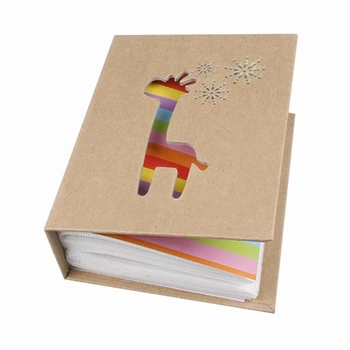 HIFUAR 6 Colių 100 Kišenėje Tuščiaviduriai Animacinių filmų Gyvūnų Albumą Mielas Spalvingas Tarpo Albumo Nuotraukų Saugojimo Vaikams Kalėdų Dovana