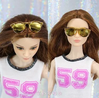 Originalios Lėlės Sunglass / Maišyti Skirtingus Stilius, Mada Spalvotų Reikmenys 1/6 Barbie Kurhn Lėlės GiftToys Mergaitėms