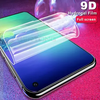 9D Minkštas Grūdintas Stiklas Samsung Galaxy S8 S9 S20 Plus Ultra Pastaba 8 9 Hidrogelio Filmas 