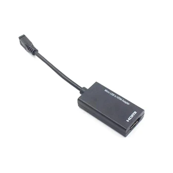 Micro USB į HDMI adapteris skaitmeninis vaizdo garso keitiklis, laidas HDMI jungtis nešiojamieji kompiuteriai su MHL uosto