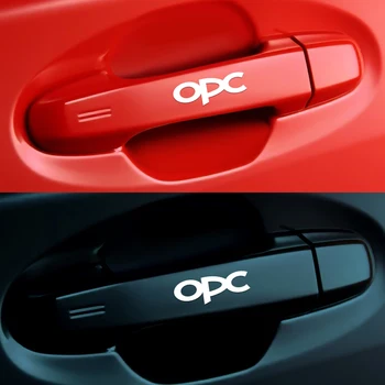 4PCS Automobilių Stiliaus Durų Rankena Dekoro Lipdukai Opel Astra 