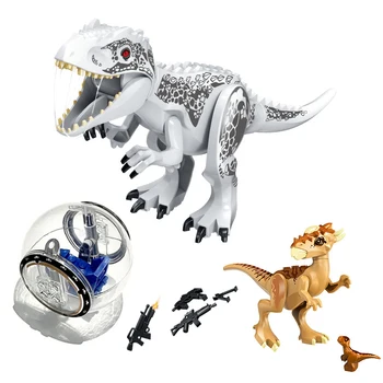 Juros Periodo Pasaulyje Dinozaurų Kūrimo Bloką Žaislas Pav Indoraptor Velociraptor Triceratop 
