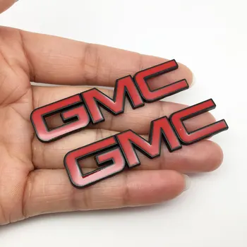 2vnt/daug Smulkių Metalinių Lipdukai GMC Logotipą, Automobilių Lipdukas Pusėje Emblema Uodega Ženklelis Auto Galiniai Kamieno Lipdukai Jeep Wrangler
