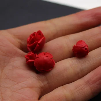 20pcs 8 10 12 kaip 14mm Dirbtinis Gyvsidabrio išraižytas rožių granules auskarai papuošalai priedai 
