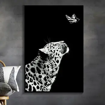 Juoda Ir Balta Gyvūnų Leopard 