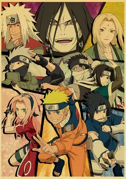 Derliaus Naruto Anime Plakatas Gabalas, Baras, Kavinė Namų Dekoro Siena Lipdukas Meno Tapybos Gerbėjai Kolekcija