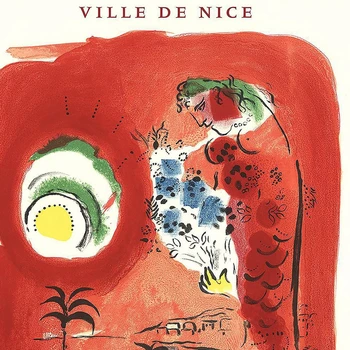 Ville De Nice By Marc Chagall Sienos Meno Tapybos Drobės Derliaus Akvarelės Meno Plakatas Spausdina Nuotraukas Kambarį Namų Dekoro