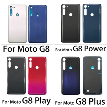 Baterijos Atgal Stiklas, Galinis Dangtelis Motorola Moto G7 Galia / G7 Plius / G8 Play / G8 Plius Baterija, Durų Būsto Su Klijais