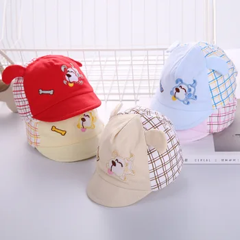 Naujagimiui 0-3 mėnesių kūdikiui padangų bžūp vienu sluoksniu ausies animacinių filmų skrybėlę medvilnės baby caps&kepurės su kūdikių