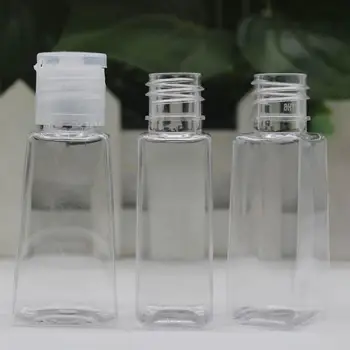 10vnt 30ml Trapecijos formos Tuščia Ranka Sanitizer Buteliai Daugkartiniai Plastiko Konteinerį Skaidrus Gelis Butelis