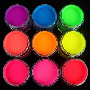 5g Akrilo Milteliai Neon Pigmento Kristalų Milteliai, Skirti Nagų lakas Nail Art Papuošalai Profesinės Nagų Aksesuaras RIKONKA