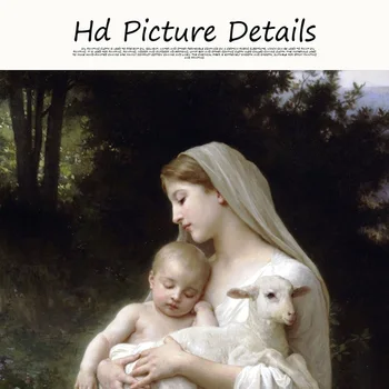 Abstrakti Jėzaus Ir Mergelės Marijos Kūdikis Portretas, Drobė, Tapyba, Plakatų ir grafikos Skandinavijos Sienos Meno Nuotrauka už Kambarį