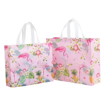 Neaustinis Audinys Flamingo Pirkinių Krepšys Moterims, Daugkartinio naudojimo Maišelis Saugojimo Maišeliai, Eco Vandeniui Lady Rankinę Spausdinimo Nešti Maišą Organizatorius