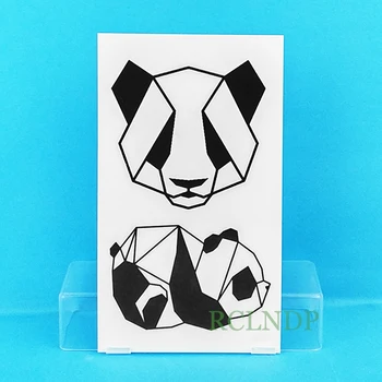 Atsparus vandeniui Laikina Tatuiruotė Lipdukai Panda netikrą Tatto Geometrinis gyvūnų 
