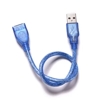 30cm USB 2.0 Vyrų ir Moterų ilgiklis Didelės Spartos USB prailginimo Duomenų Perdavimo Sinchronizavimo Kabelis PC