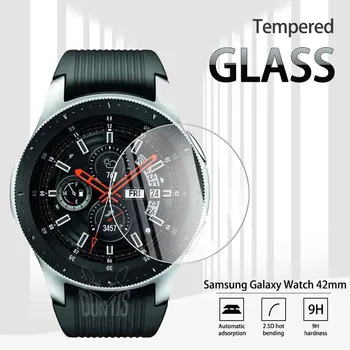 Grūdintas Stiklas Screen Protector For Samsung Galaxy Žiūrėti SmartWatch 42mm 46mm Sprogimų Anti-Scratch Skaidrią Plėvelę