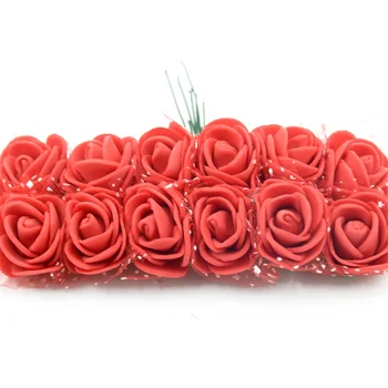 144Pcs Mini Dirbtinis Burbulas Rožių Puokštė Spalvotų Vestuvių Namų Dekoro Scrapbooking Dirbtinių Gėlių Amatų Vainikas Accessories