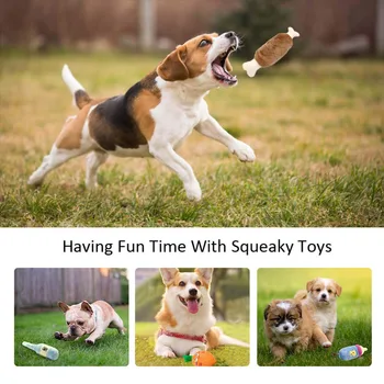 Kramtyti Žaisti Žaislai Mielas Pet Šuo, Katė Šuniuką Kramtyti Squeaker Quack Garso Lėlės Žaislas Kūrybos Modeliavimas Spurgos Naminių Reikmenys Šuns Žaislai
