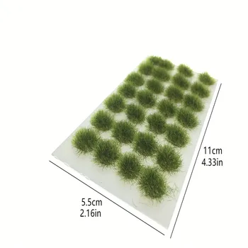 Architektūros 5mm Pulko Sumaišyti Žalia Žolė Už Ho Traukinio Maketo Diorama Dizainas, Statybinių Medžiagų