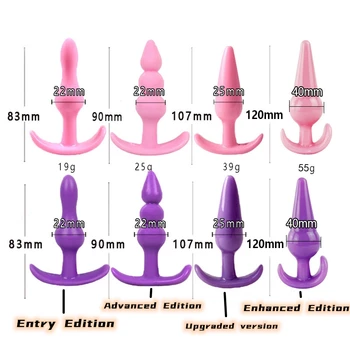 Želė Išangės Granulių Išangę Plug Sėdmenų G-Spot Vyrų Homoseksualų Pornografijos Silikono Suaugusiųjų Sekso Žaislai Prostatos Massager Sekso Produktai