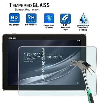 Už Asus ZenPad 10 Z301ML Z301MFL -Premium Tablet 9H Grūdintas Stiklas Screen Protector, Plėvelės Raštas Guard Dangtis