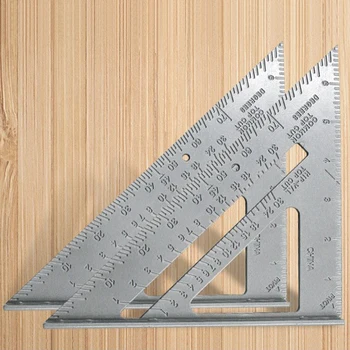 Trikampio Kampas Matlankis Aikštėje Matavimo Įrankis Aliuminio Lydinio Greičio Kvadrato Matavimo Liniuotė Mitra Medienos Matavimo Įrankiai