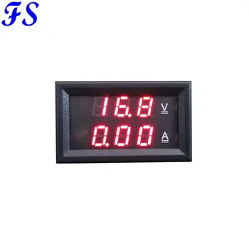 DC 0-100V Voltmeter Ammeter DC 0-5A 10A 20A 50A 100A 200A 300A 500A 1000A Skaitmeninis LED Įtampos Srovės 0.28