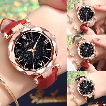 Firminiai moteriški laikrodžiai Unisex Žvaigždžių prasmės Matinio Diržo Žiūrėti Punktyras Su Romos Masto Žiūrėti dropshipping 2021 pardavimas