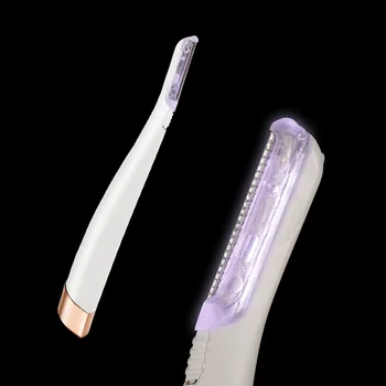 LED Šviesos Veido Epiliatorius Su 6PCS Pakeitimo Ašmenys Antakių Žoliapjovės Veido Plaukų Šalinimo Skustuvas, Skutimosi Peiliu Antakių Skustuvas