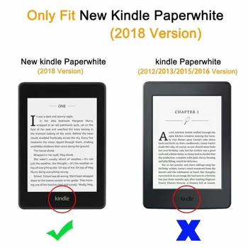 Naujas Atvykimo Padengti Tablet Atveju Amazon Kindle Paperwhite 4 2018 Ultra Plonas Smart Odos Magnetinio Padengti