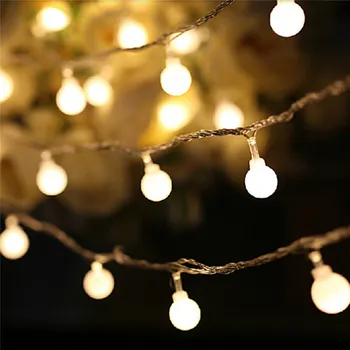 1.5 M/3M Girliandą Kalėdos LED Kamuolys Styginių Šviesos AA baterijomis 10 20 LED Pasakų Žibintai Kalėdų Eglutė Vestuves Dekoras