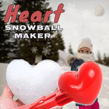 Širdies Putinas Maker Įrašą Sniego, Smėlio Kamuolys Pelėsių Įrankis Žiemos Plastiko Putinas Maker Įrašą Vaikai Lauko Pelėsių Žaislai Kovos Įrašą Žaislas