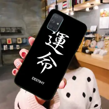 Japonų Anime Estetikos teksto raidė, Telefono dėklas Korpuso Samsung Galaxy A01 A11 A31 A81 A10 A20 A30 A40 A50 A70 A80 A71 A91 A51