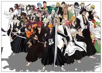 Japonų Anime BLEACH Geros Kokybės Dažymas Padengtas Plakatas Balto Popieriaus Juostoje Namuose Sienų Dekoras
