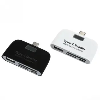 Daugiafunkcis Atminties Kortelės Adapteris USB 3.1 C Tipo USB-C SD TF OTG Card Reader For Mac 
