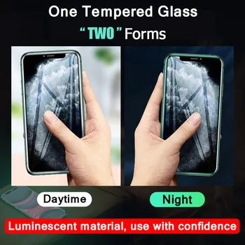 Šviesos Grūdintas Stiklas ant iphone 12 Mini Pro 11 Max XR X XS 6 6s 7 8 Plus SE 2020 Apsauginis stiklas Screen Protector